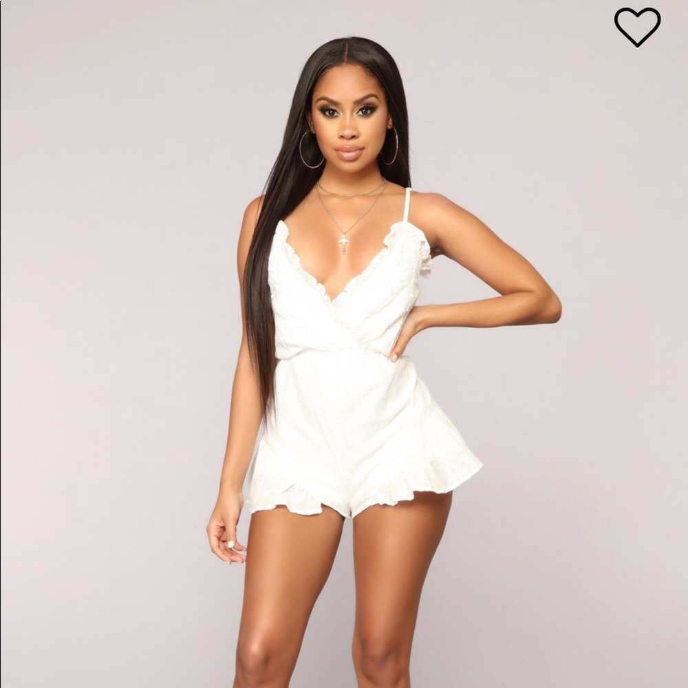 Fashion nova friendship embroidered romper